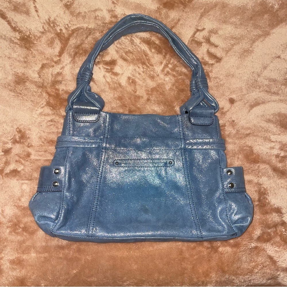 NWOT B. Makowsky Denim Blue Handbag